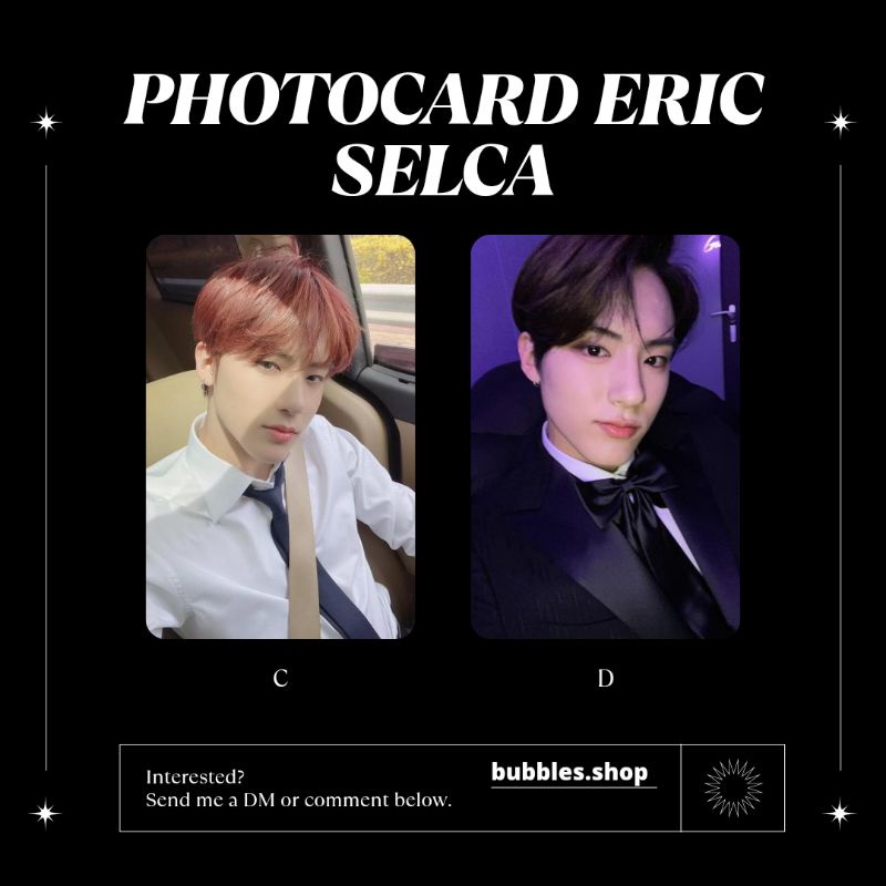 PHOTOCARD UNOFFICIAL ERIC THE BOYZ SELCA