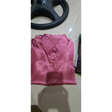 kemeja blus satin zara fit to XL