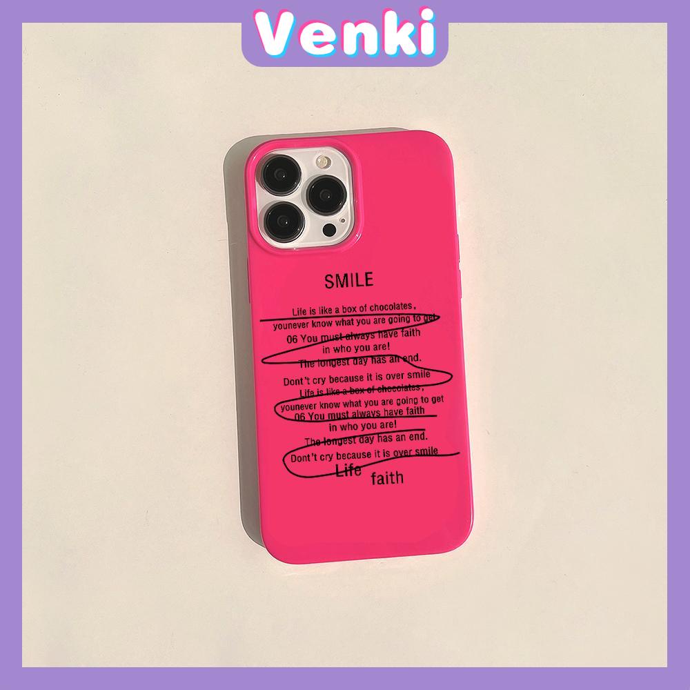 iPhone Case Soft TPU Pink Glossy Candy Case Trendy Slogans Camera Protection Shockproof For iPhone 14 13 12 11 Pro Max 7 8 Plus X XR