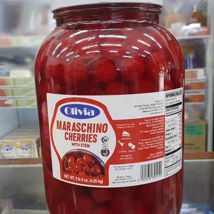 

Cherry Merah Tangkai Maraschino Jar