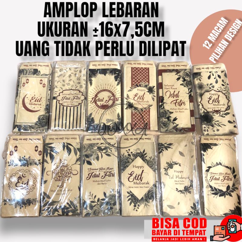 

Amplop Lebaran Angpao Lebaran Idul Fitri 16x8cm 1pack 10pcs Craft Uang Tanpa Dilipat