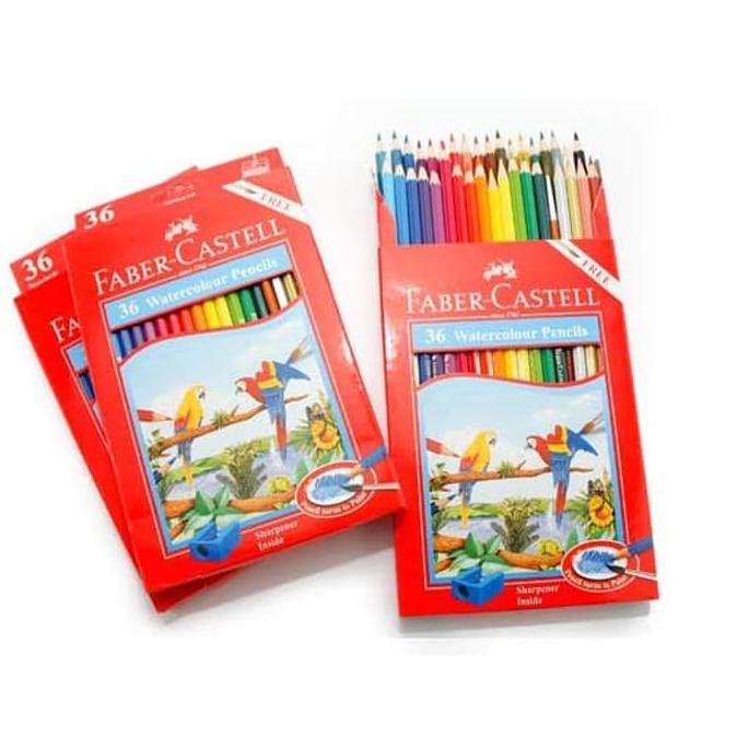 

( COD ) Pensil Warna Faber-Castell 36 Watercolour Pencils (#114466) ,.