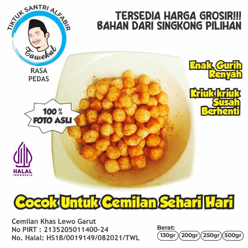 

Snack Tiktuk Emplod Endog Lewo Cemilan Jajanan Makanan Ringan Cimol Kering Pedas Garut Berat 250 200 130 Gram Dijamin Ketagihan