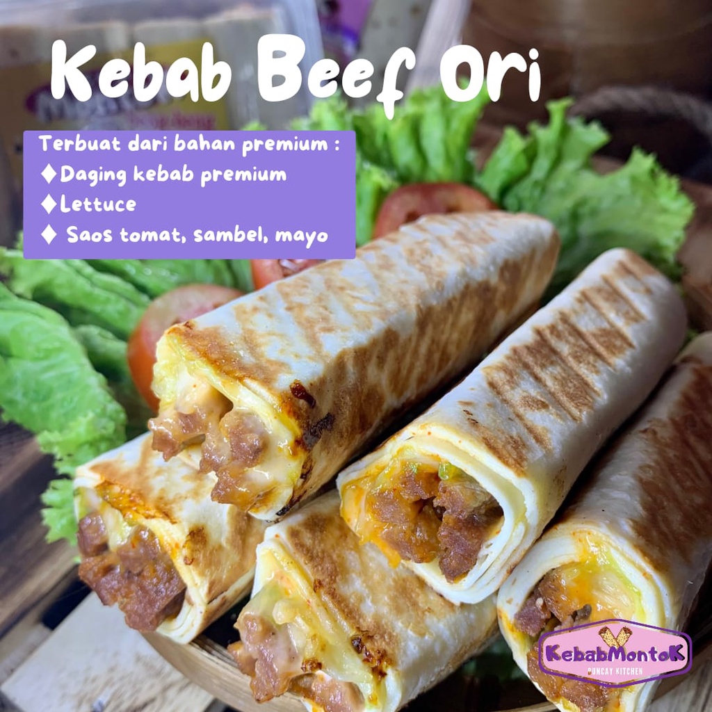 Kebab Frozen Beef Premium Original isi 10 by Kebab Montok