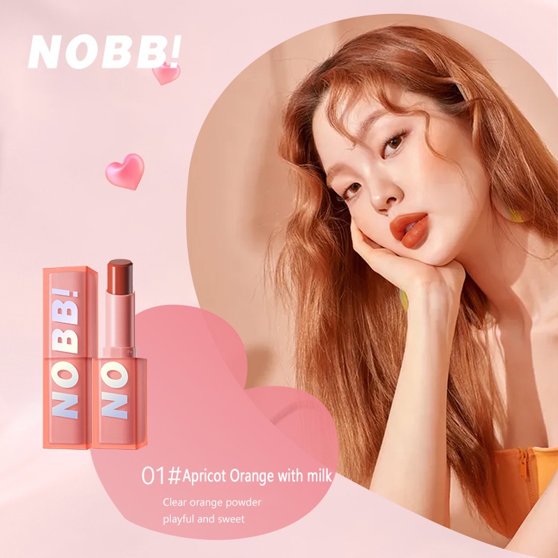 [BPOM][100%ORIGINAL] NOBB！Pink Light Sweet Lipstick Matte Square Tube Lip Cream N23501