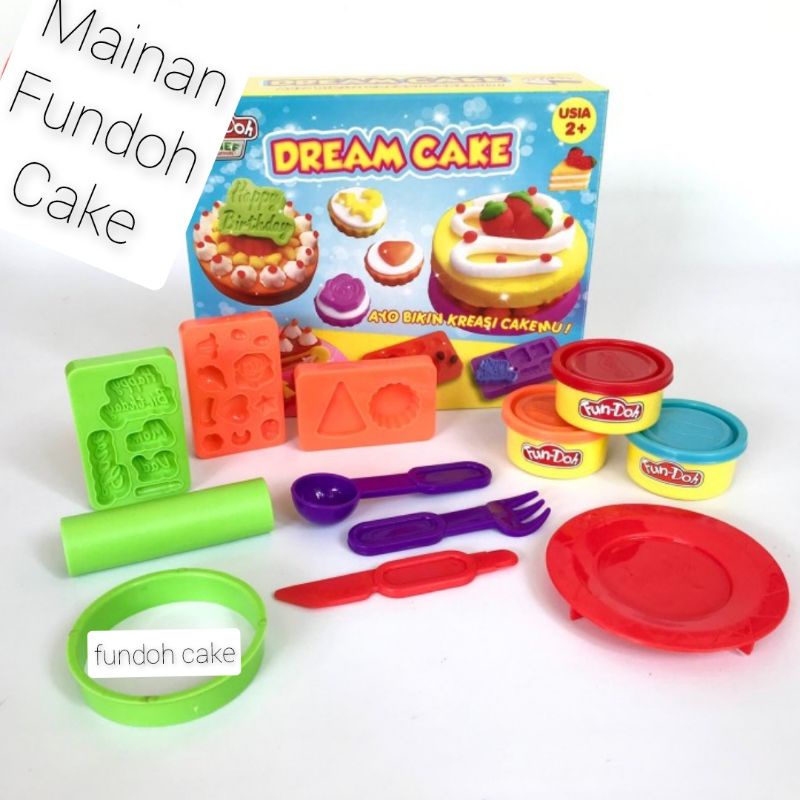 Mainan Fun Doh Dream Cake - Play Fundoh Lilin Edukatif Anak Perempuan