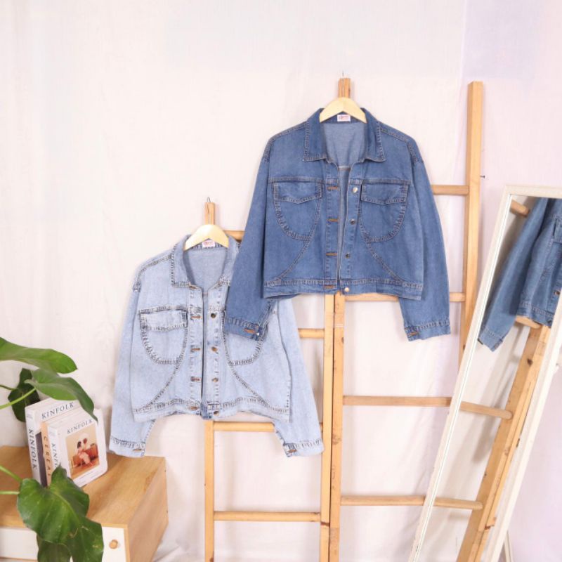Ciscoapparel - MIANA JACKET JEANS - Jacket Wanita - Oversize - Jacket Jeans - Jeans - Bestseller