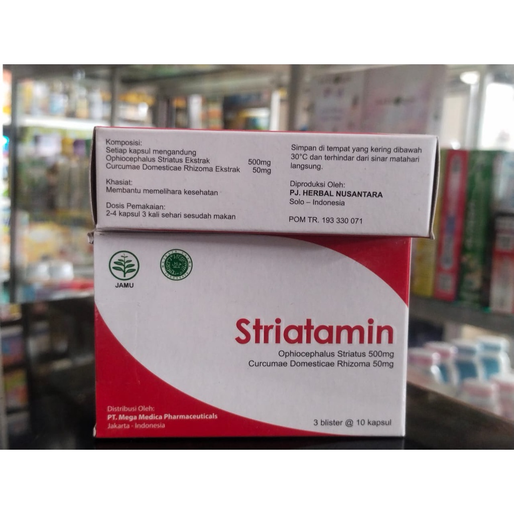 STRIATAMIN 1 STRIP @10 KAPSUL obat penyembuh luka ekstrak ikan gabus