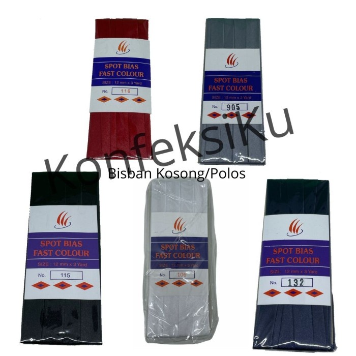 Renda Pita Bisban Polos/ Bisban Satin Polos