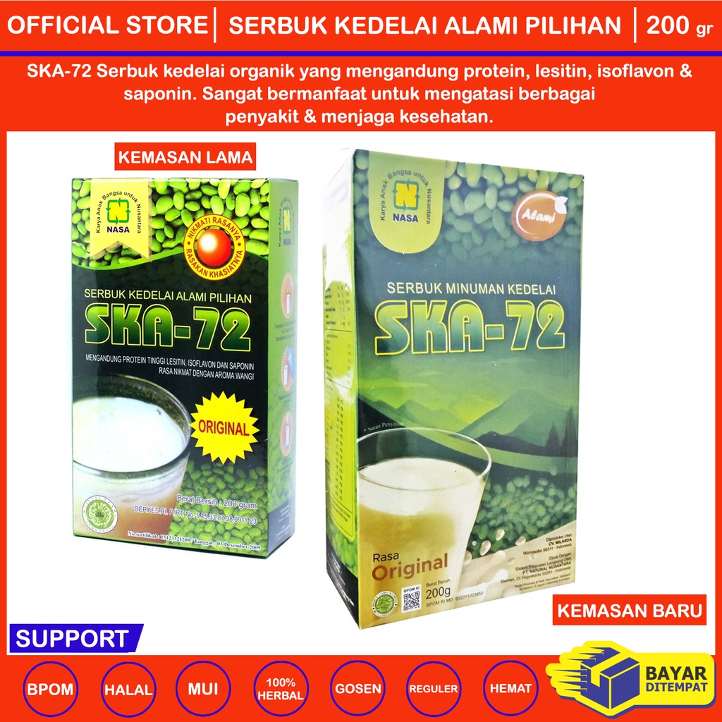 

SUSU KEDELAI ALAMI SKA-72 - SERBUK PELANGSING