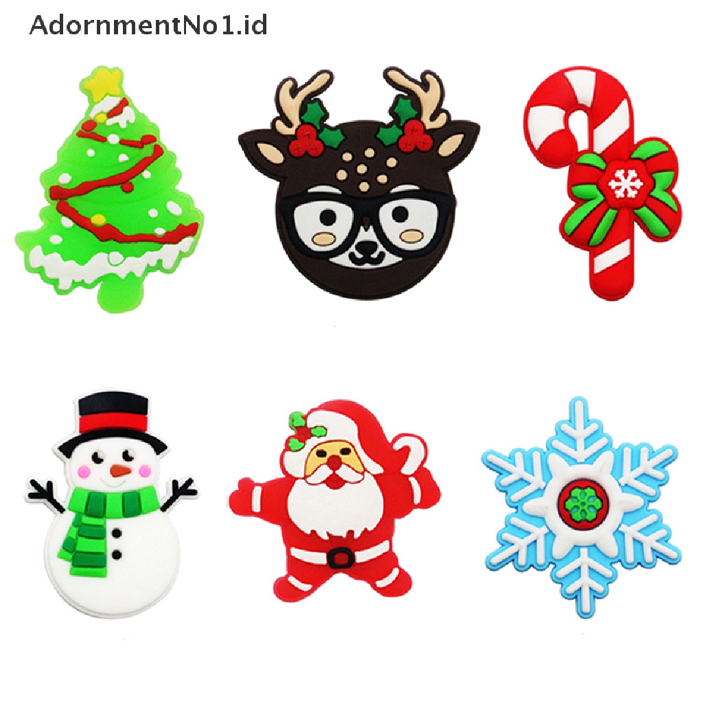 [AdornmentNo1] Menawan Cincin Natal Xmas Santa Claus Snowman Elk Wand Lembut Cincin Plastik Selamat Tahun Baru Mainan Anak Cincin Natal Perlengkapan Pesta [ID]