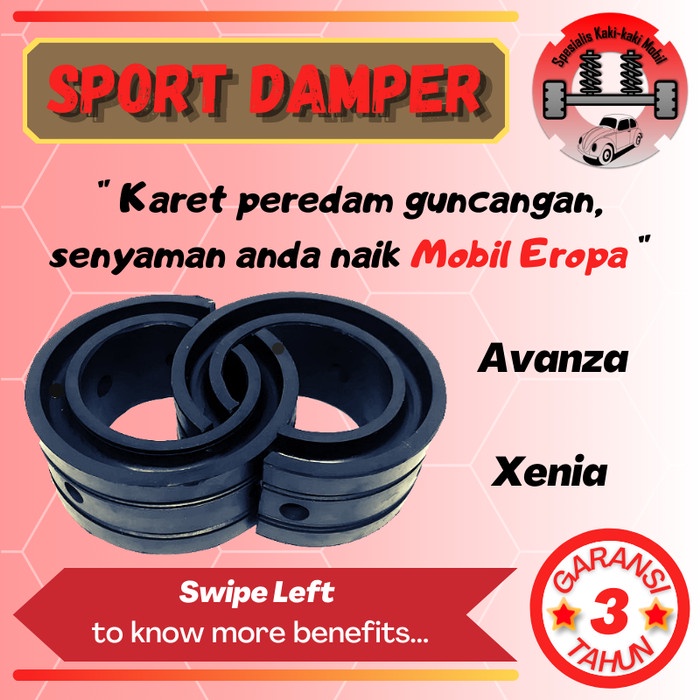 Karet Sport Damper Dumper Shock Per Mobil Avanza Veloz Xenia