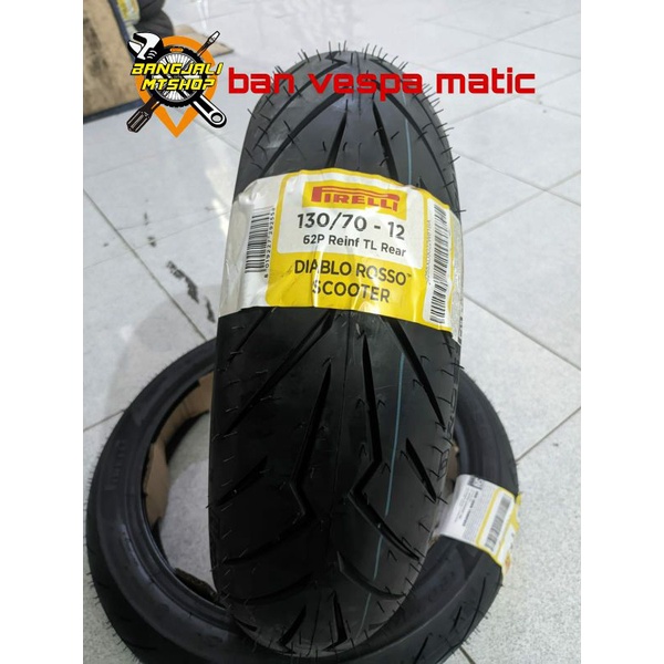 ban pirelli diablo rosso scooter ukuran 130/70 ring 12 for vespa sprint 946 GTS