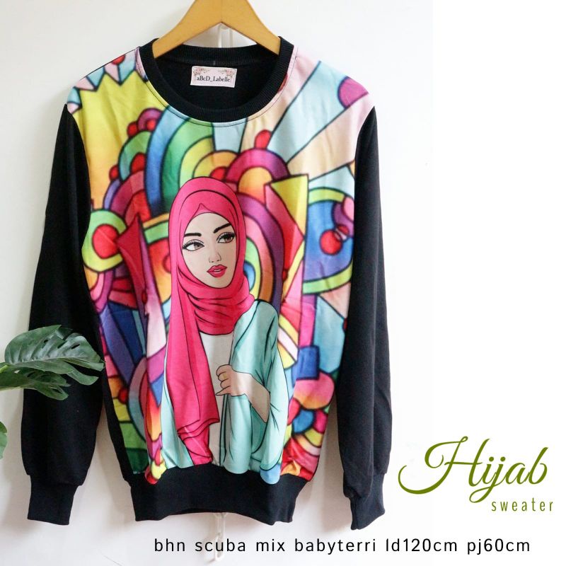 HIJAB SWEATER JUMBO WANITA
