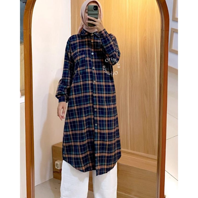 FLANEL LENGAN PANJANG WANITA