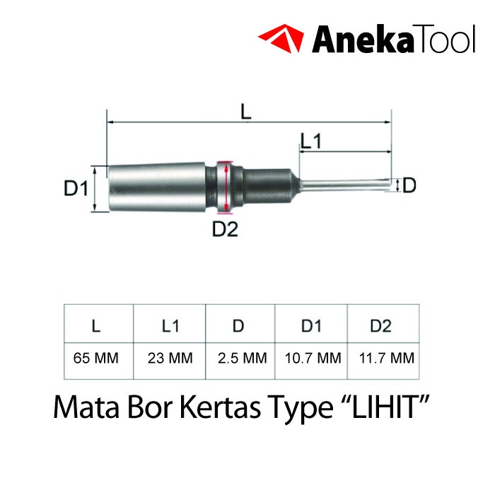 

Mew Mata Bor Kertas Lihit Uk. 2.5-3.5 / 9.0 / 10.00 Mm