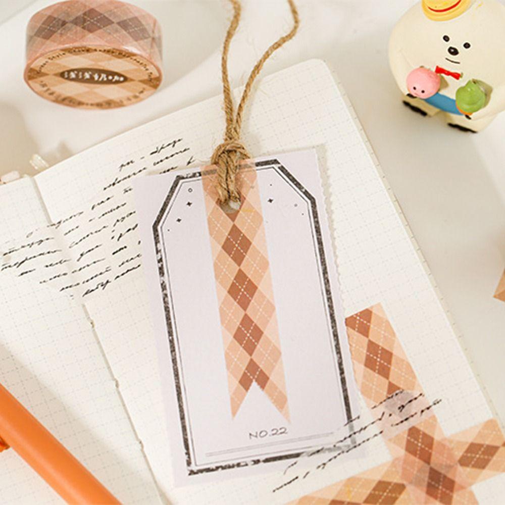 Stiker Dekoratif Album Agustina 2roll Kartun Scrapbooking Siswa Alat Tulis DIY PET Tape Sticker