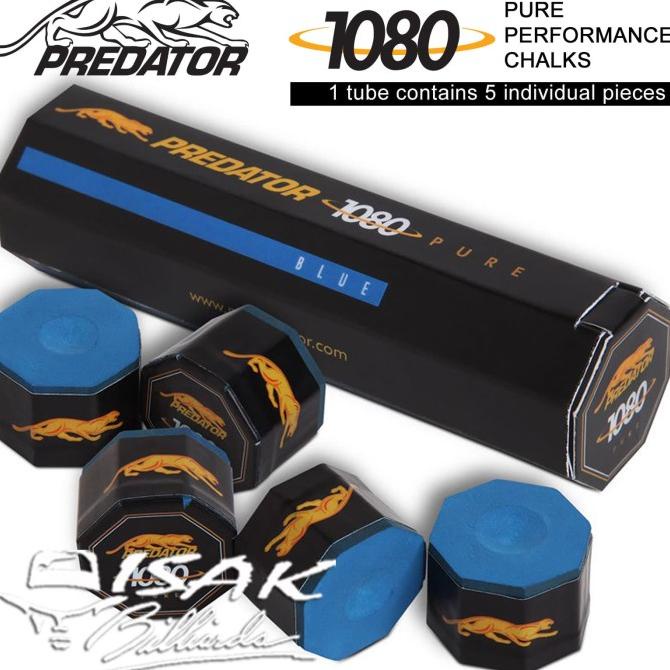

Predator Chalk USA - 5 Piece Billiard Chalk - Kapur Biliar - Biru