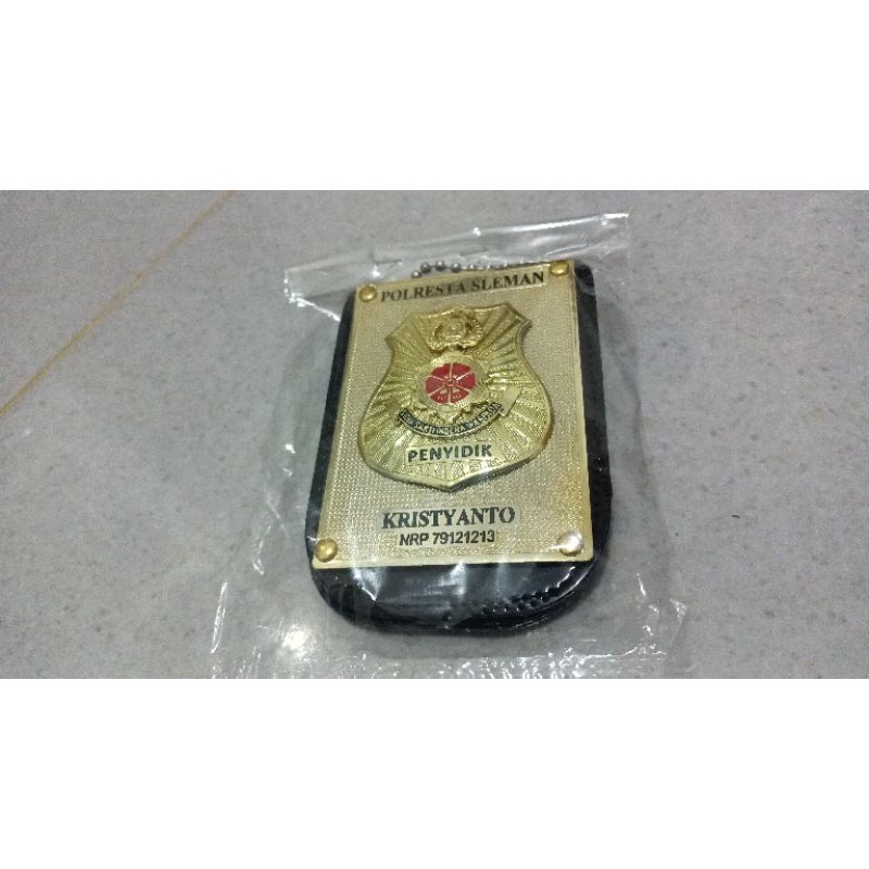 Costum kalung lencana dompet reskrim|penyidik Pama&BA gold premium|terlaris terbaru termurah