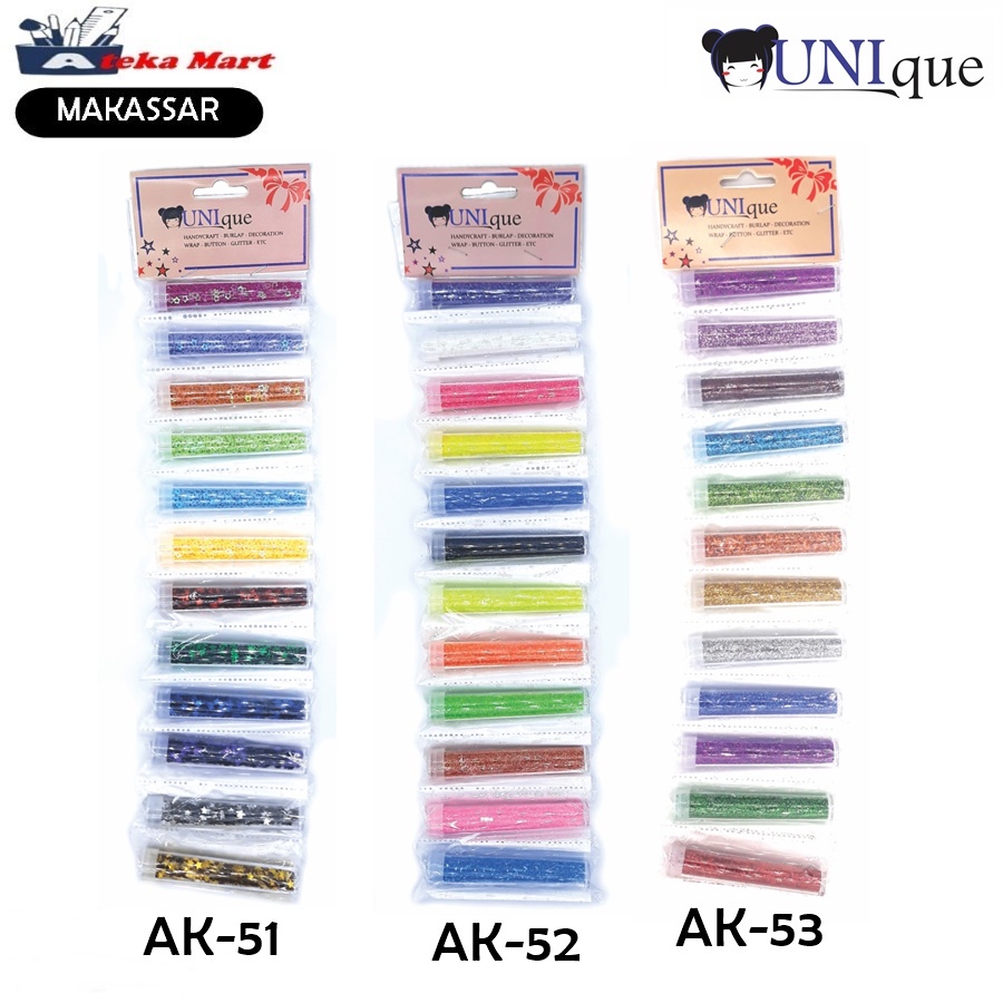 

[RENTENG] UNIQUE GLITTER BUBUK AK-51 AK-52 AK-53