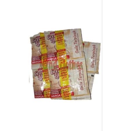 

Torabika creamy latte gula terpisah sachet