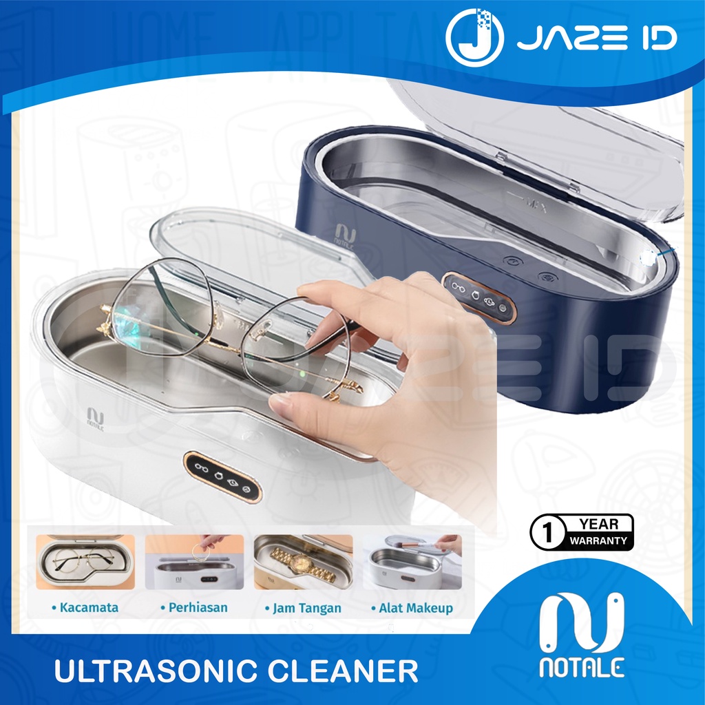 Notale Ultrasonic Cleaner Pembersih Kacamata Perhiasan Jam Tangan