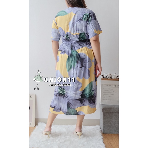 UNION11- DRESS WANITA JUMBO XXXL / DRESS WANITA JUMBO LD 120 CM / MAXI DRESS WANITA LD 120 MIRANTI