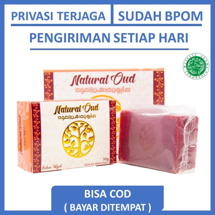 Natural OUD Asli Original Sabun Wajah Untuk Jerawat / Bopeng / Flek