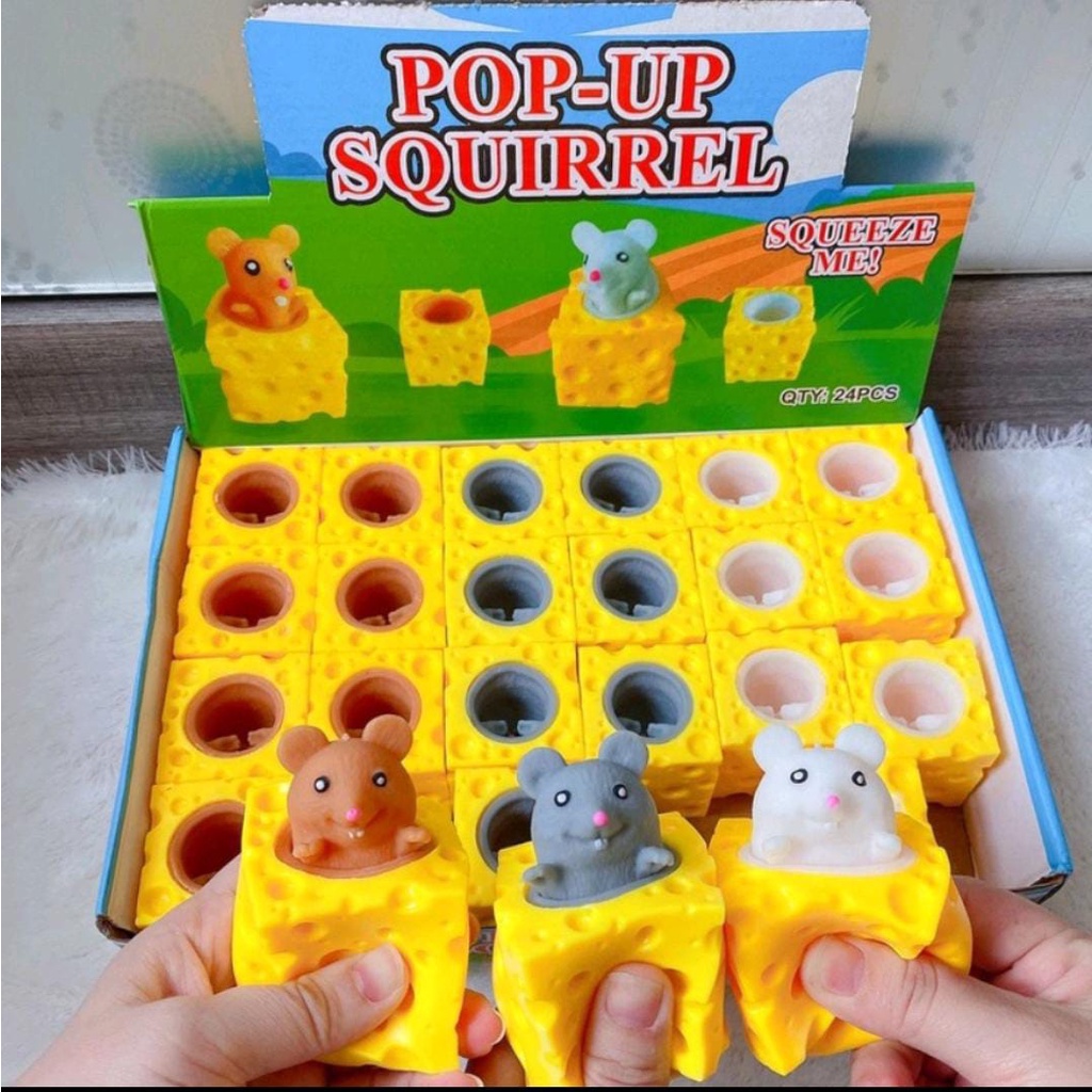 squishy POP UP Animal/tikus squisy anti stres