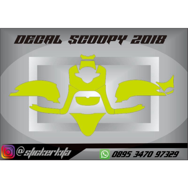 DECAL HONDA SCOOPY 2021 DECAL HONDA SCOOPY