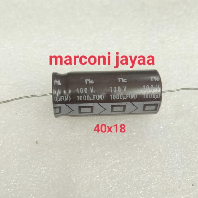 Kapasitor Axial 1000Uf 100V Coklat