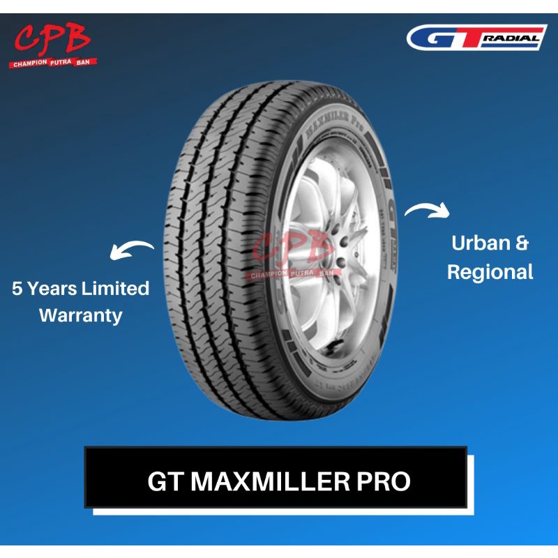 BAN MOBIL 175 80 R13 GT MAXMILLER PRO GAJAH TUNGGAL