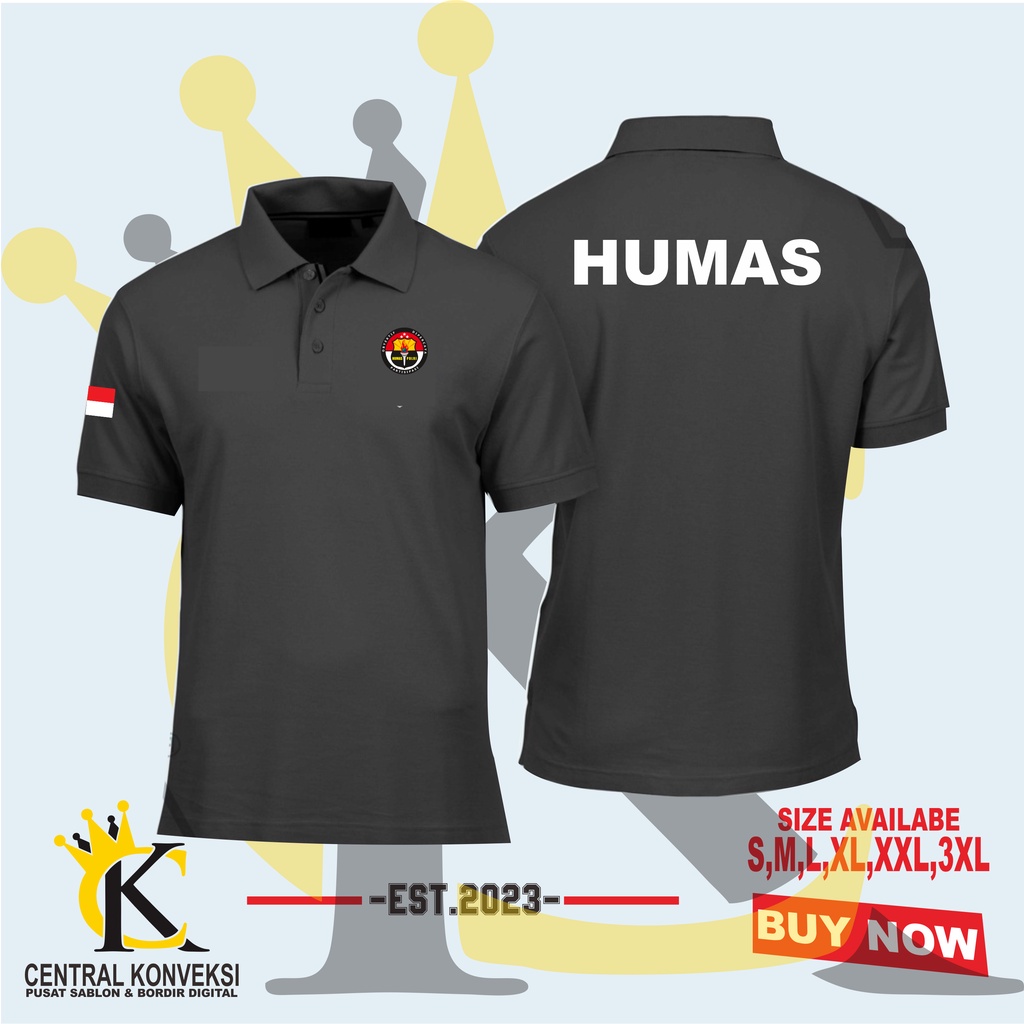 POLOSHIRT KAOS KERAH HUMAS POLRI / KAOS KERAH HUMAS POLRI
