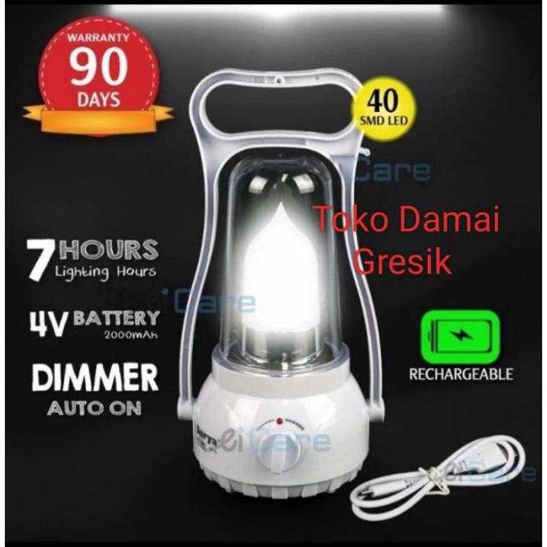 Lampu Emergency Surya Petromak SHL L3903 Frosted