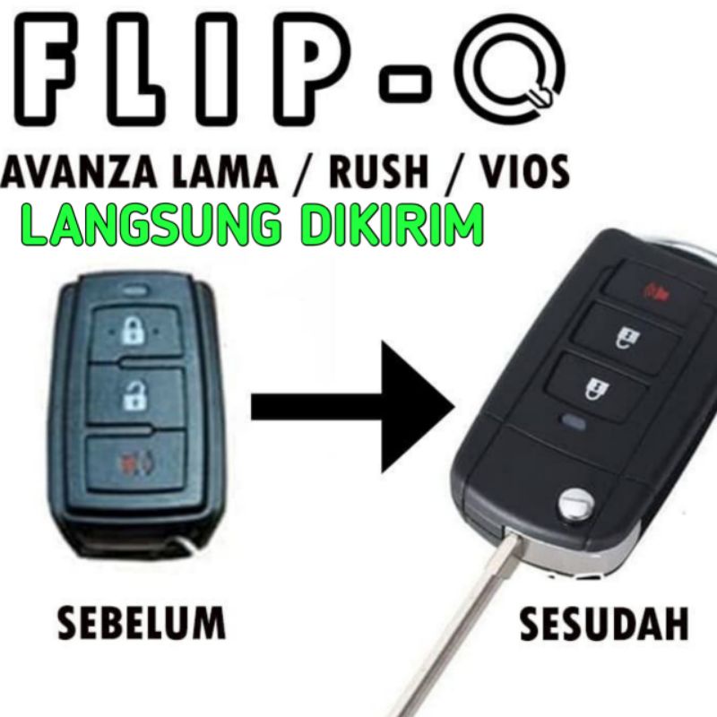 FLIPKEY FLIP KEY TOYOTA AVANZA CASING KUNCI LIPAT AVANZA