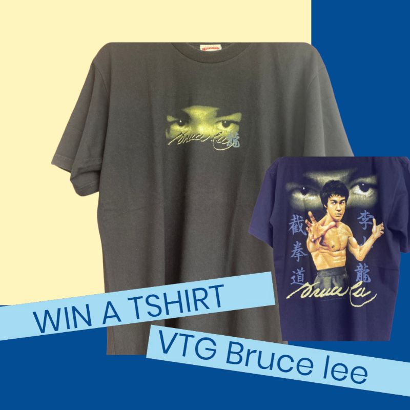 Tshirt vintage Bruce lee ramadhan lebaran