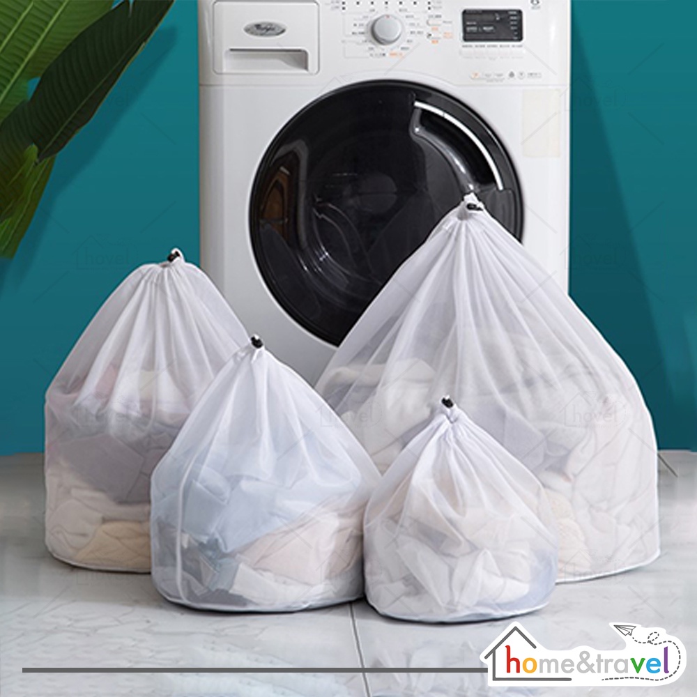 HOVELSHOP Laundry Bag Tas Jaring Baju Kotor Washing Bag Serut Kantong Mesin Cuci