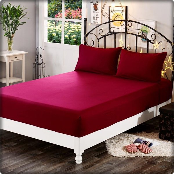 SPREI/SEPRAI POLOS KARET TINGGI 30 BAHAN KATUN HALUS TIDAK LUNTUR