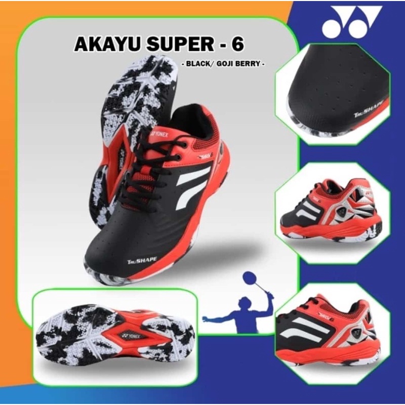 Sepatu Badminton Yonex AKAYU SUPER -  6 100% original