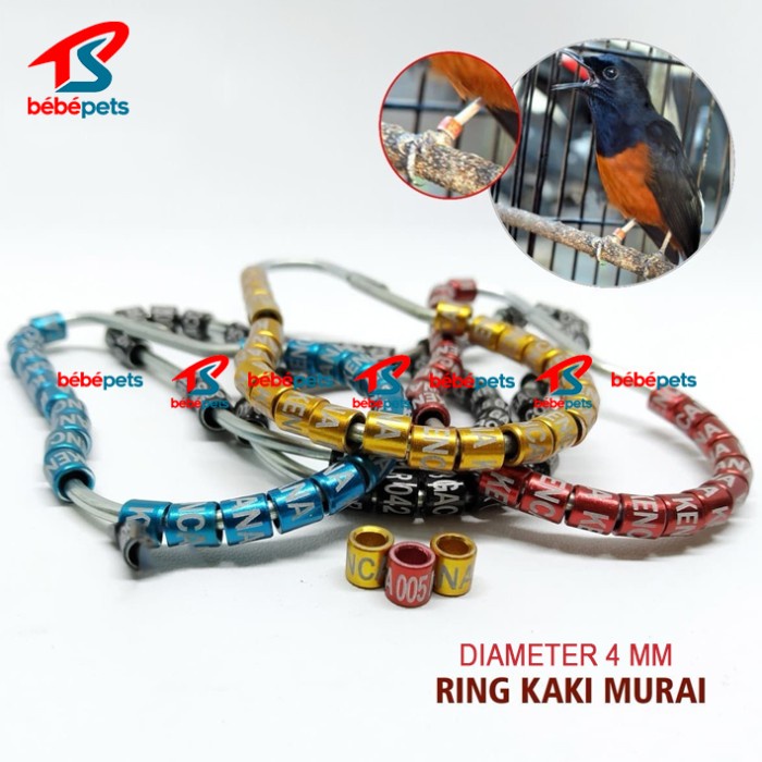 RING PENANDA KAKI BURUNG MURAI GELANG PENGAMAN KAKI BURUNG FOOT RING