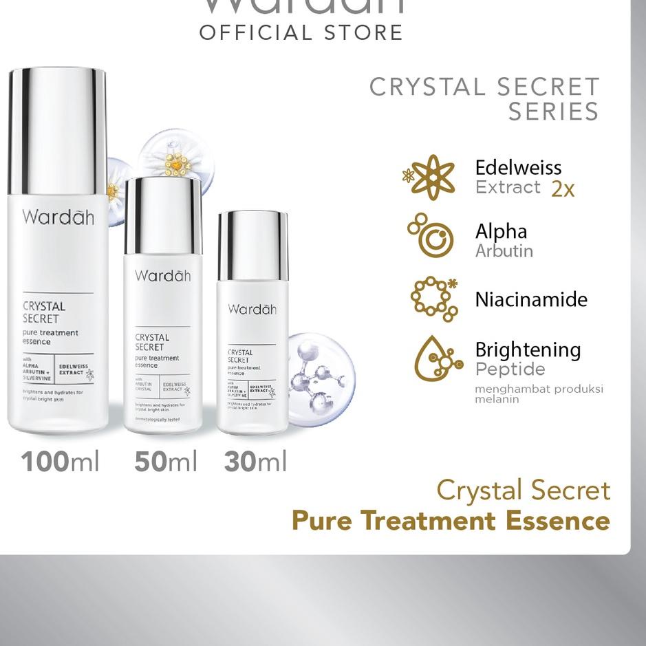 Coder8R2d Wardah Crystal Secret Pure Treatment Essence - Essence untuk mencerahkan, menghidrasi, dan skin booster