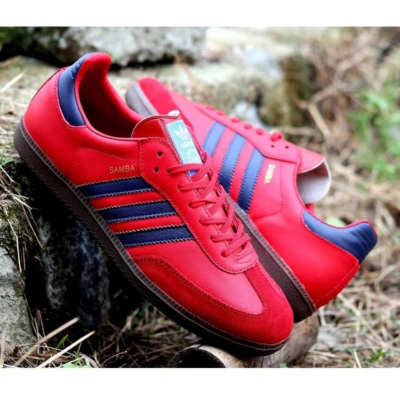 ADIDAS SAMBA RED NAVY ORIGINAL SNEAKERS PRIA