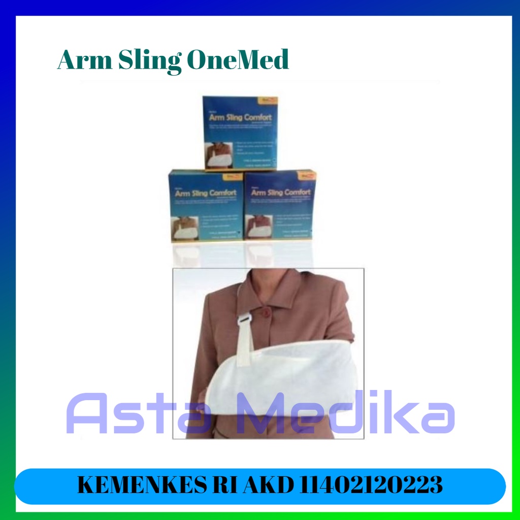 Arm Sling Comfort S, M, L, XL Onemed - Penyangga Lengan Patah Tulang - Gendonga Tangan Patah Onemed