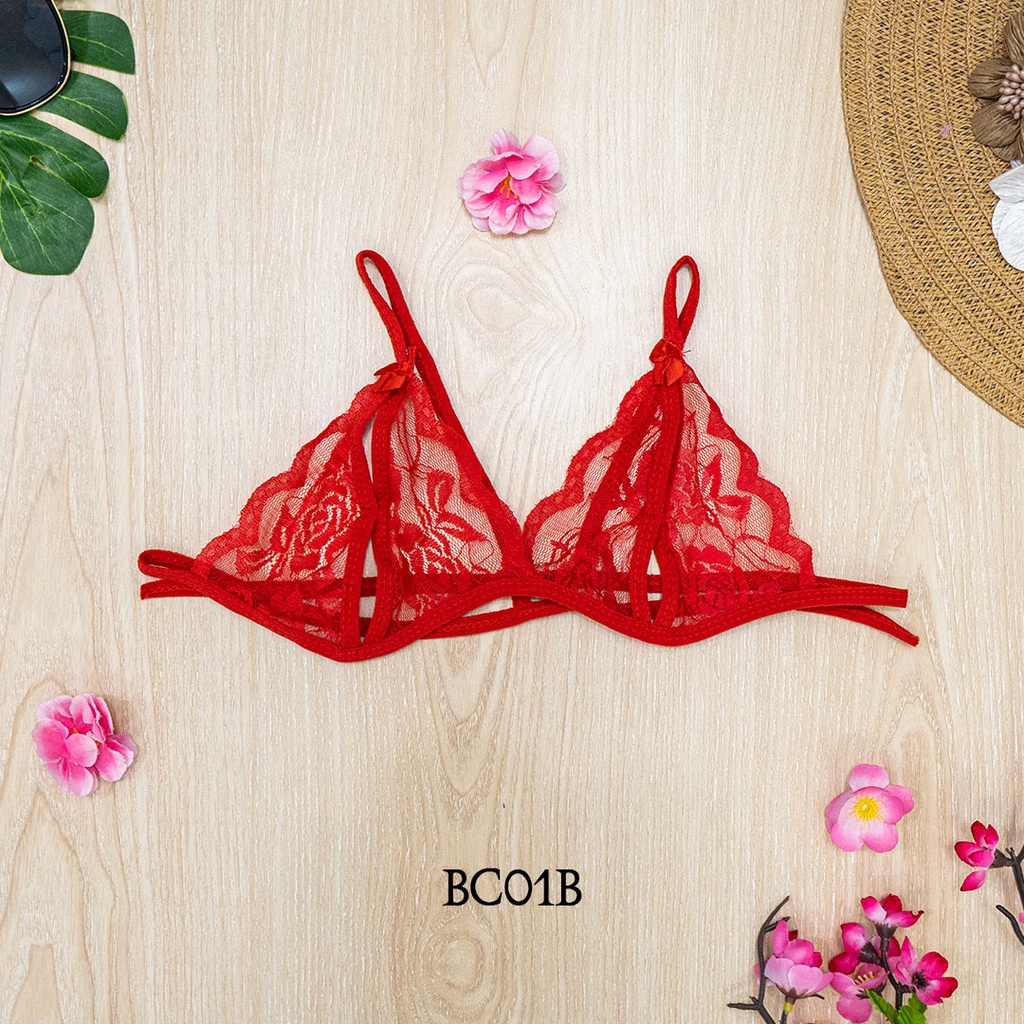 [BISA COD] BRA DAN CELANA DALAM SEXY UNDERWEAR WANITA MERAH BC01B