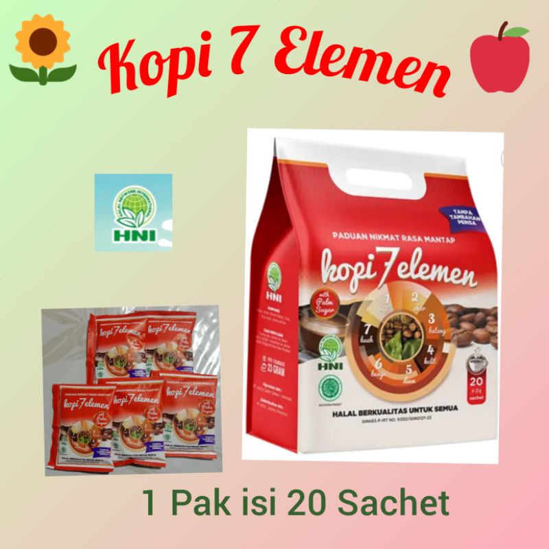 

HNI Kopi 7 Elemen Sevel Ramuan Rempah Herbal Alami