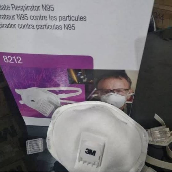 Sagu 3M Respirator Disposible 8212 N95 Premium Mask