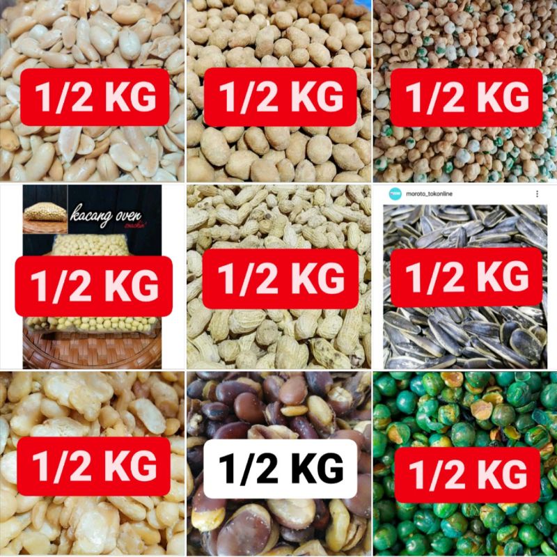 

500g ANEKA KACANG LENGKAP | SNACK KILOAN