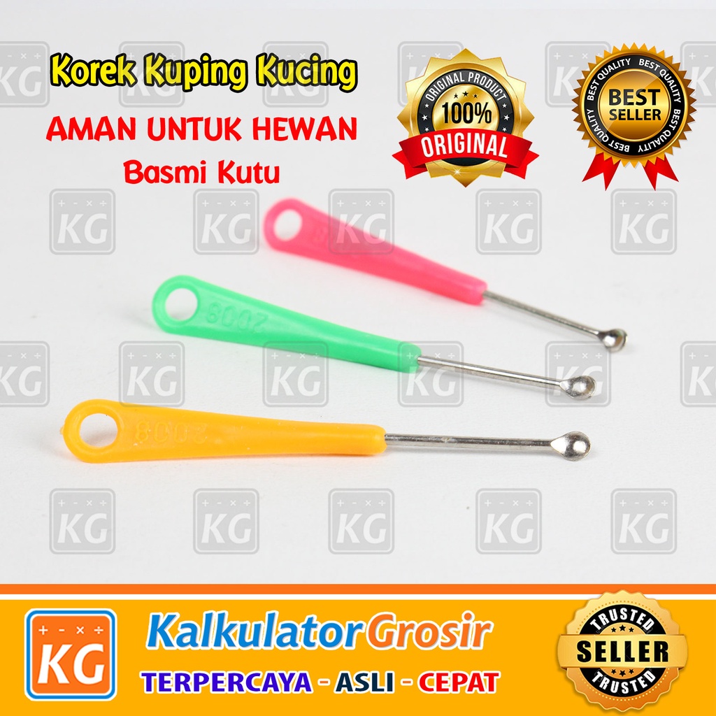 Korek Kuping Kucing dan Anjing - Korek Kuping Hewan Stainless Steel - Korek Kuping