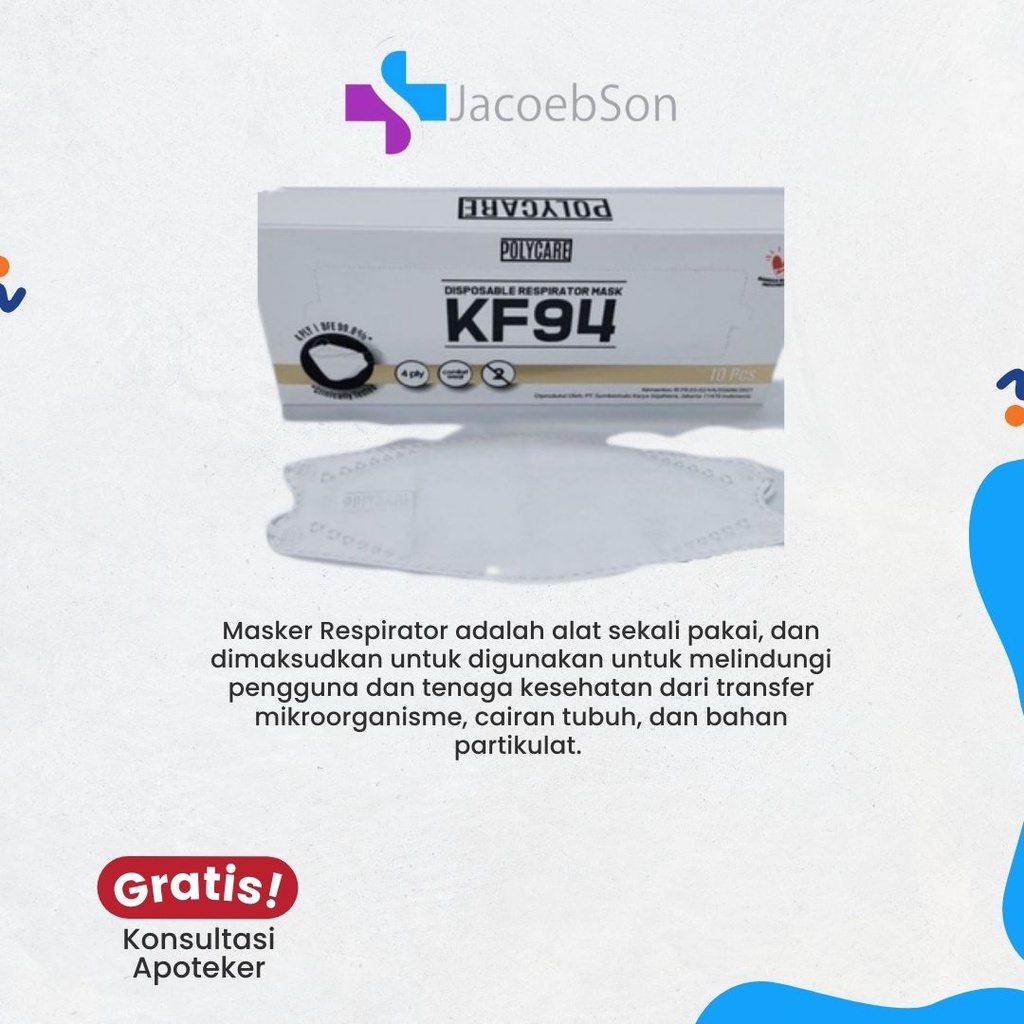 MASKER KF94 4PLY POLYCARE-DEWASA
