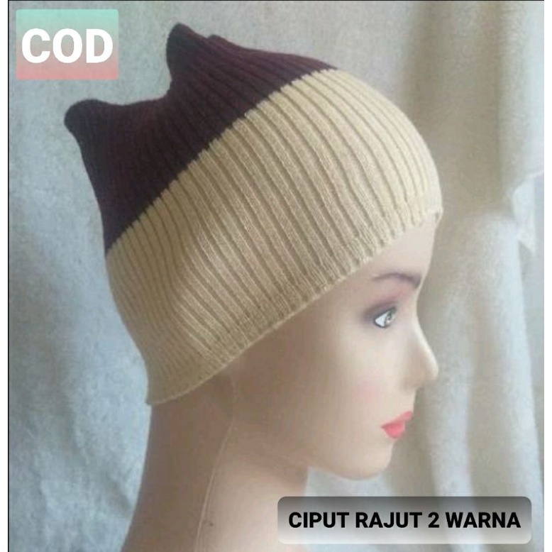 2 WARNA CIPUT RAJUT TERBARU INNER BAHAN TEBAL